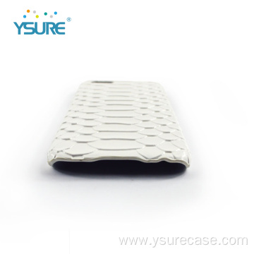 Ultra Thin Python Leather Custom White Phone Case